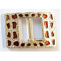 Coniex enamelled buckle