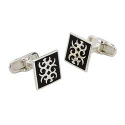 Colourfilled Sterling Silver Cufflinks