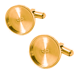 Gold sublimation cufflinks