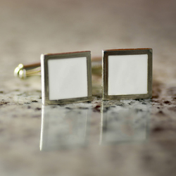 Sublimation insert cufflinks custom made