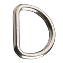 Brushed Finish D  Ring