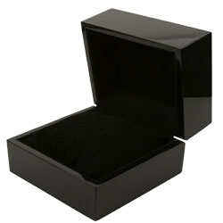 Belt Box Wood Black Lacquered