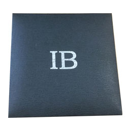 Foiled Initials On Leatherette Box